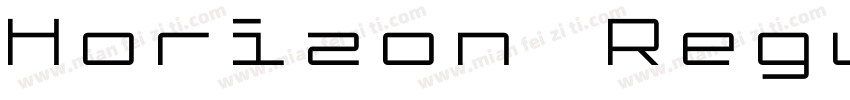 Horizon RegularVersion 003001字体转换